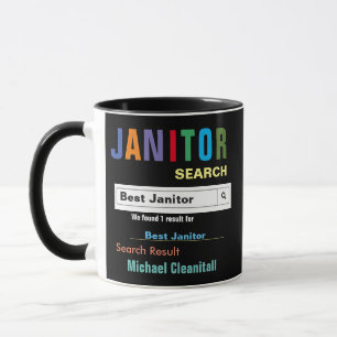 Funny Custom Best Janitor Mug