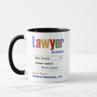 Funny Custom Best Lawyer Gift Mug