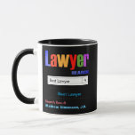 Funny Custom Best Lawyer Gift Mug