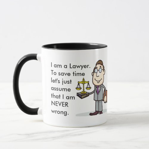 Funny Custom Best Lawyer Gift Mug