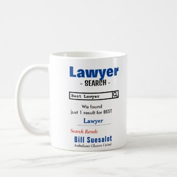Funny Custom Best Lawyer Mug by AZEZcom at Zazzle
