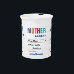 Funny Custom Best Mom Gift Beverage Pitcher<br><div class="desc">Customize this funny custom best mom gift mug to make a gift they will love. Great gift for mothers,  step-mothers and more!!</div>