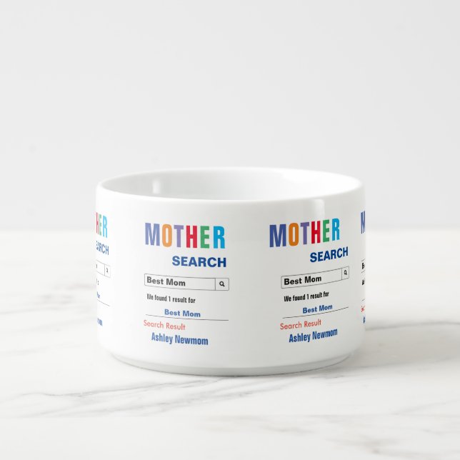 Funny Custom Best Mom Gift Bowl (Center)