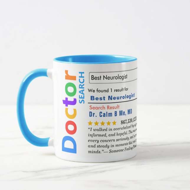 Funny Custom Best Neurologist Mug (Left)