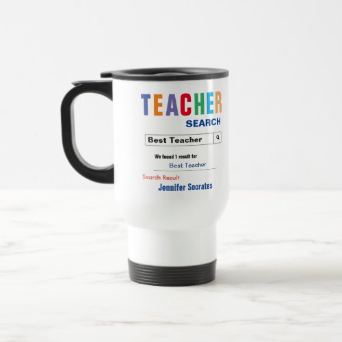 Funny Custom Best Teacher Gift Travel Mug