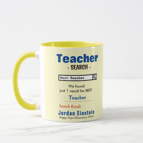 Funny Custom Best Teacher Mug