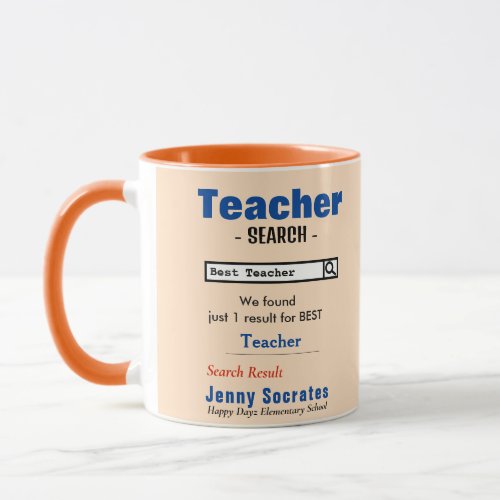 Funny Custom Best Teacher Mug
