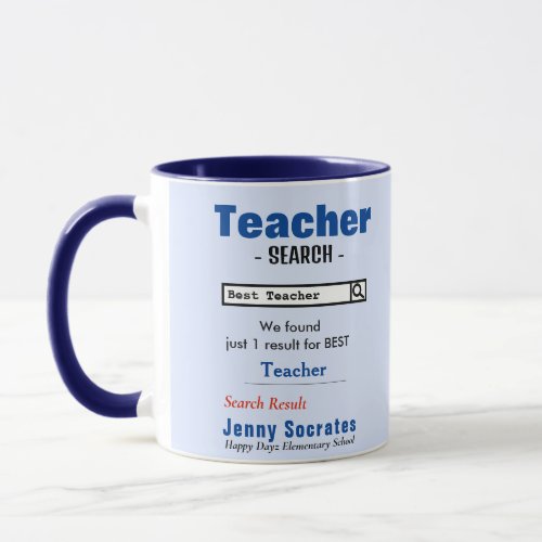 Funny Custom Best Teacher Mug