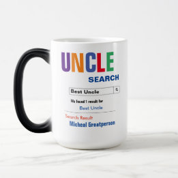 Funny Custom Best Uncle Gift Color Morph Mug