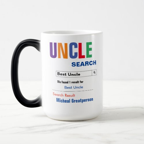 Funny Custom Best Uncle Gift Magic Mug