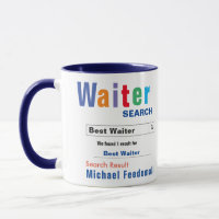 Funny Custom Best Waiter Mug