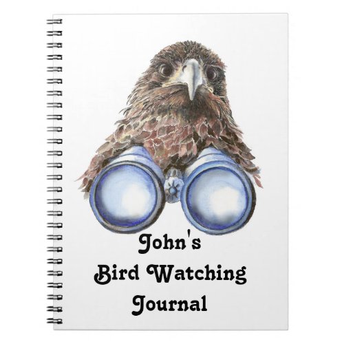 Funny Custom Bird Watching Journal for Birders