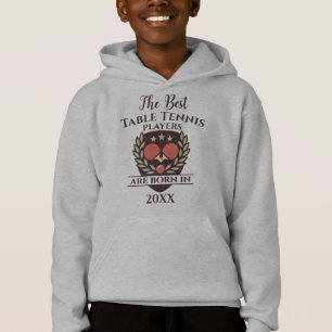 Funny Custom Birth Year Birthday Name Table Tennis Hoodie
