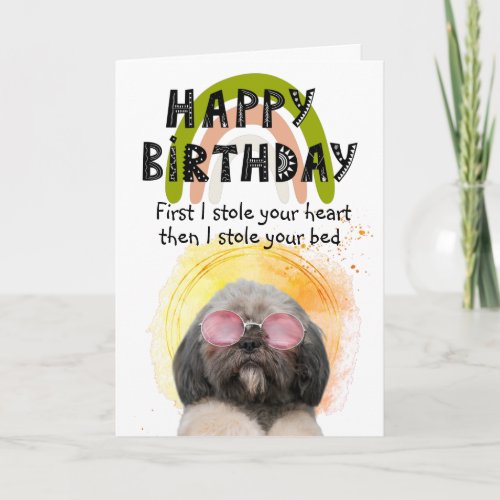 Funny custom birthday card from your dog 