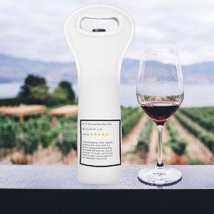 Funny Custom Book Club Wine Bag