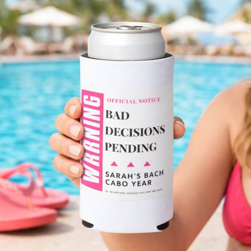 Funny Custom Bride Squad Koozie Personalized Bach