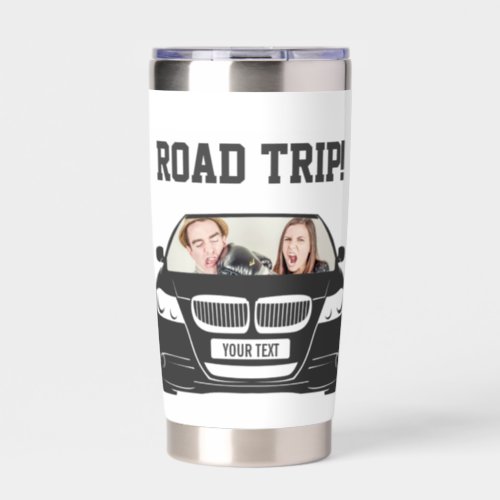 Funny Custom Car Photo Road Trip Insulated Tumbler