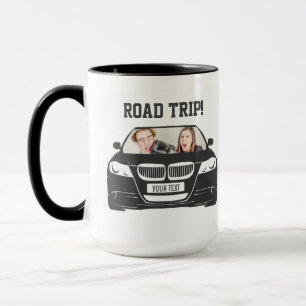 Funny Custom Car Photo Road Trip Mug