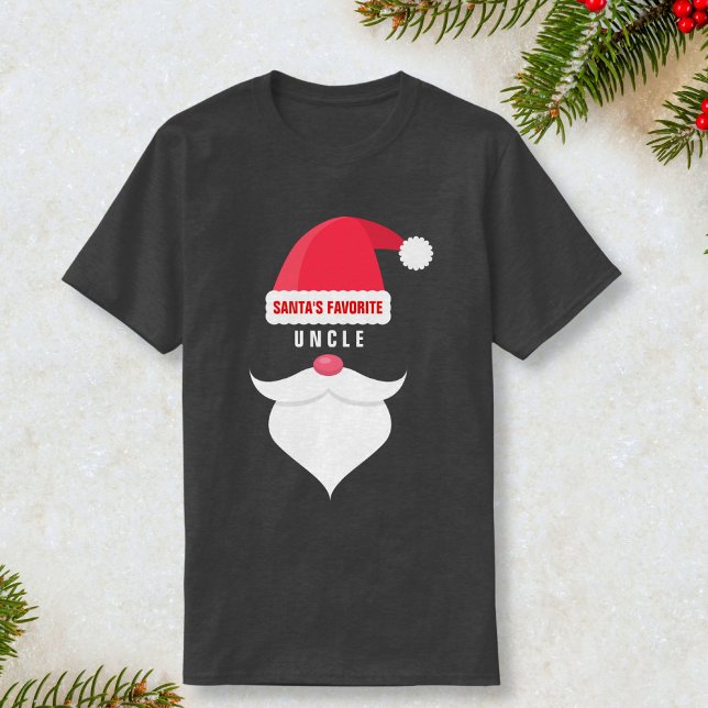 Funny Custom Christmas Santa's Favorite Uncle T-Shirt (Creator Uploaded)