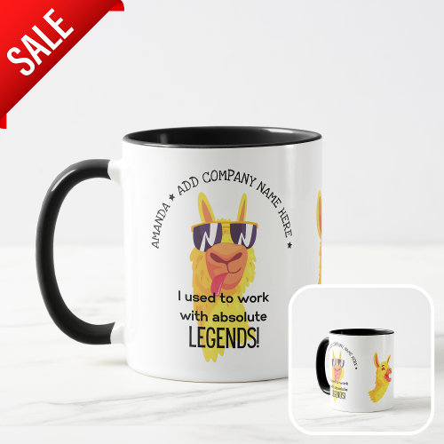 FUNNY CUSTOM COWORKER LEAVING RETIREMENT FAREWELL  COFFEE MUG