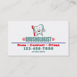 Dental Hygiene Business Cards Zazzle Funny Custom Dental Hygiene Toothbrish Business Card