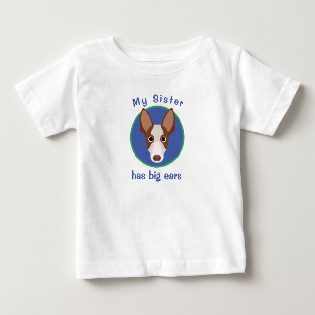 Funny Custom Dog Face  Baby T-Shirt (Front)