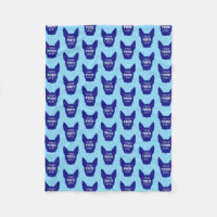 Funny Custom Dog Face Photo Pattern Blue