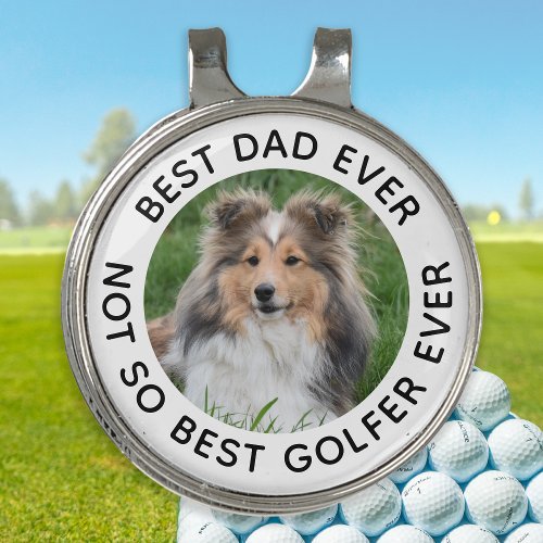 Funny Custom Dog Photo Pet Personalized  Golf Hat Clip