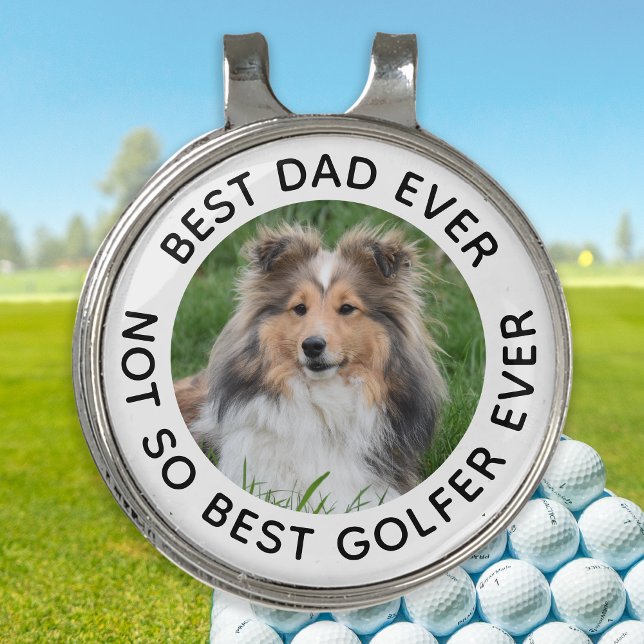 Funny Custom Dog Photo Pet Personalized  Golf Hat Clip (Creator Uploaded)