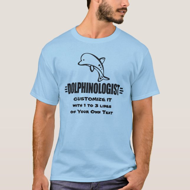 Funny Custom Dolphins T-Shirt (Front)