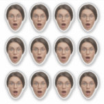 Funny Custom Face Bachelor Birthday Party Sticker<br><div class="desc">Custom Face Funny & Personalized Party Sticker Turn your party into an unforgettable moment 😂 This custom face sticker is the ultimate fun accessory for bachelor and bachelorette parties, bridal showers, birthdays, girls’ nights, and surprise celebrations. Featuring a personalized photo face, name text, and playful heart details, this sticker is...</div>
