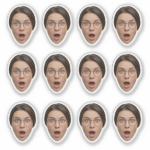 Funny Custom Face Bachelor Birthday Party Sticker