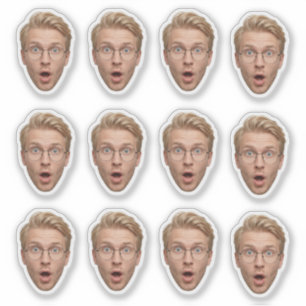 Funny Custom Face Bachelorette Party Sticker