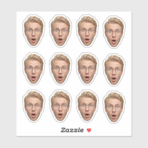 Funny Custom Face Bachelorette Party Sticker