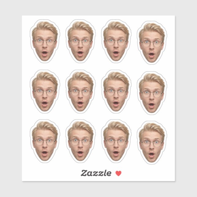 Funny Custom Face Bachelorette Party Sticker (Sheet)
