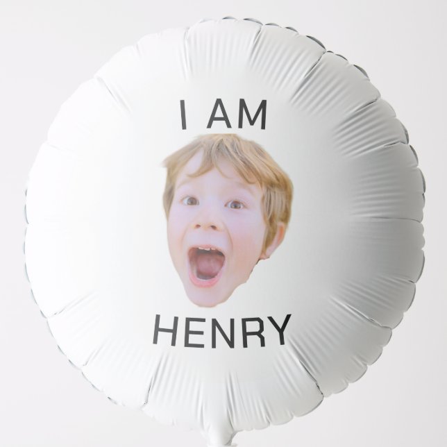 Funny Custom Face Balloon Birthday Party Matching  (Front)