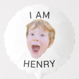 Funny Custom Face Balloon Birthday Party Matching