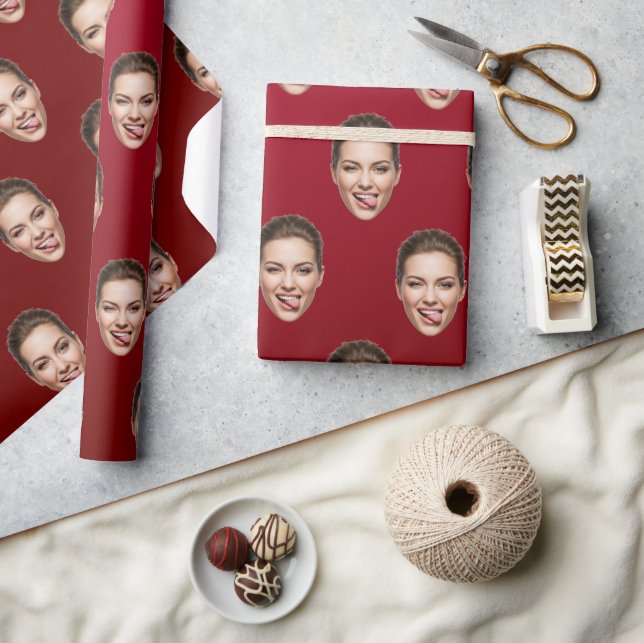 Funny Custom Face Personalized Gift Wrap (Crafts)