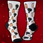 Funny Custom Face Photo Family Face 3 Photos Socks<br><div class="desc">Funny Custom Face Photo Family Face 3 Photos Socks, Replace the face with your favorite photo (make sure to crop as much to the face as possible and use an app to remove the background) and personalize this funny Socks with your kid, husband, pet or boyfriend on it! Also a...</div>