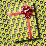 Funny Custom Face Photo Head Wrapping Paper<br><div class="desc">Funny Custom Face Photo Head Wrapping Paper, Replace the face with your favorite photo (make sure to crop as much to the face as possible and use an app to remove the background) and personalize this funny Christmas Holiday Wrapping Paper with your kid, husband, or boyfriend on it! Also a...</div>