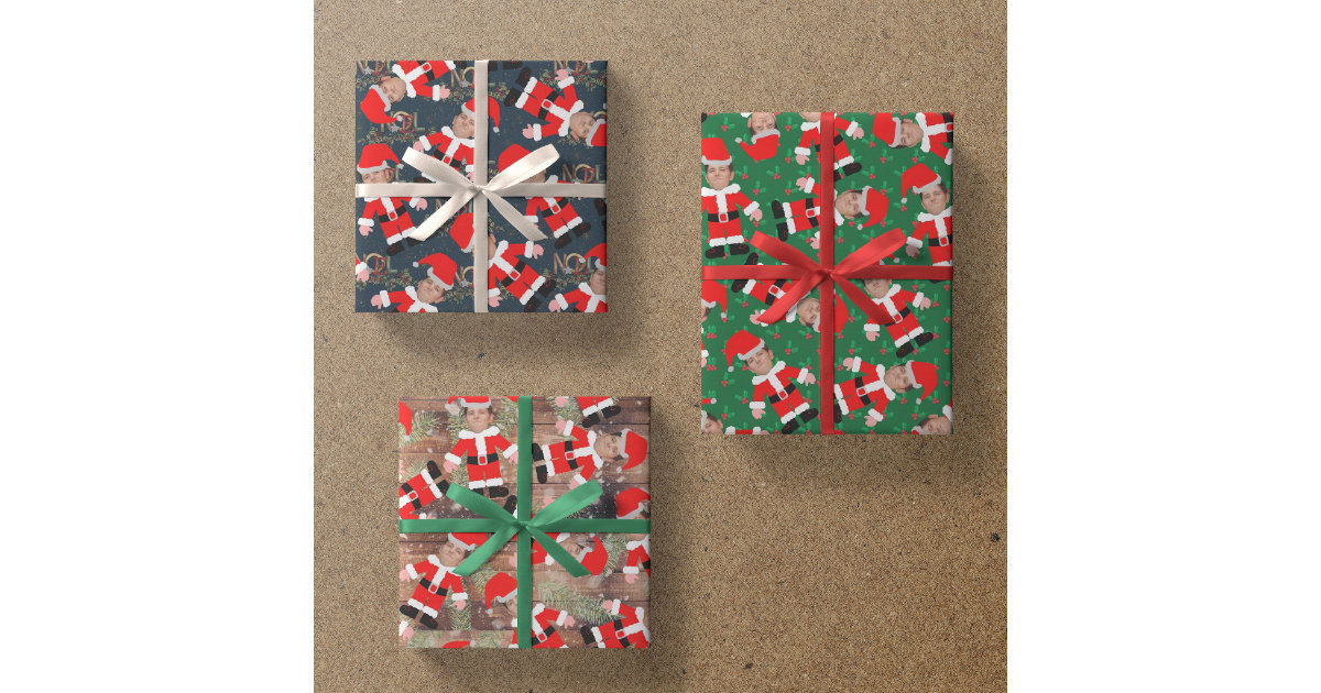 Christmas Wrapping Kit, Foliage Ribbon Berry Christmas Gift Wrap