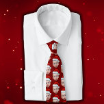 Funny Custom Face Photo Santa Head Christmas Red Neck Tie<br><div class="desc">Funny Custom Face Photo Santa Head Christmas Red neck tie</div>