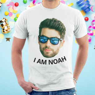 Funny Custom Face Picture Birthday Party Matching T-Shirt