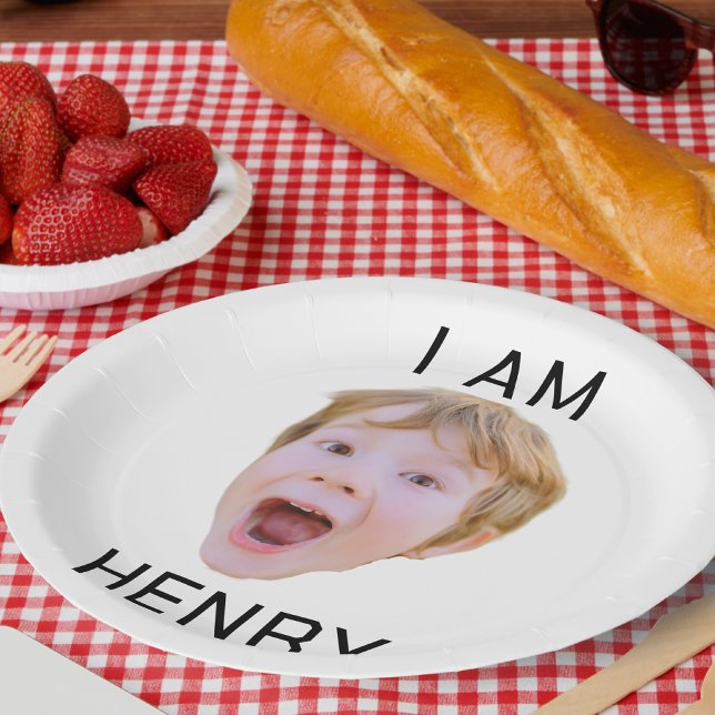 Funny Custom Face Plates Birthday Party Matching  (Creator Uploaded)