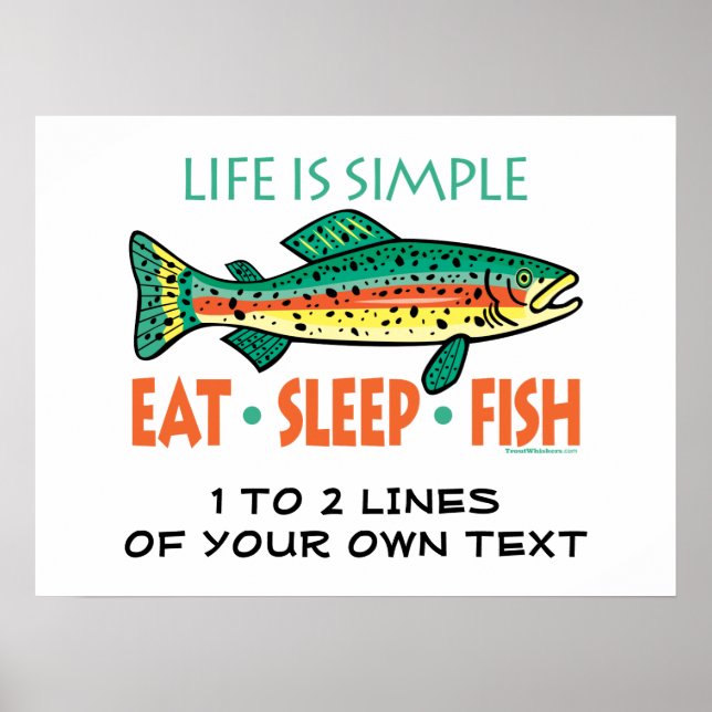 Funny Custom Fishing Poster (Front)