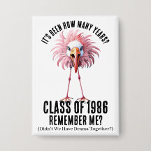 Funny Custom Flamingo School Class Reunion