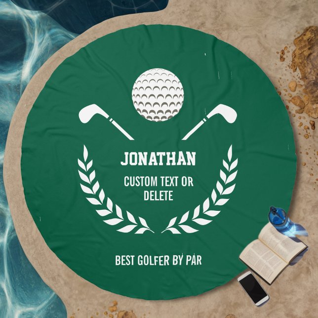 Funny Custom Golf Gift, Best Golfer By Par Beach Towel (Creator Uploaded)
