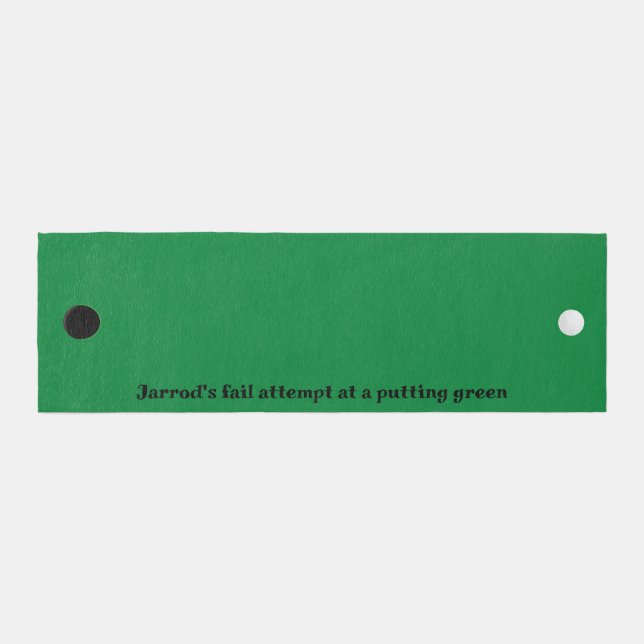 Funny Custom Golf Putting Green Runner (Front)