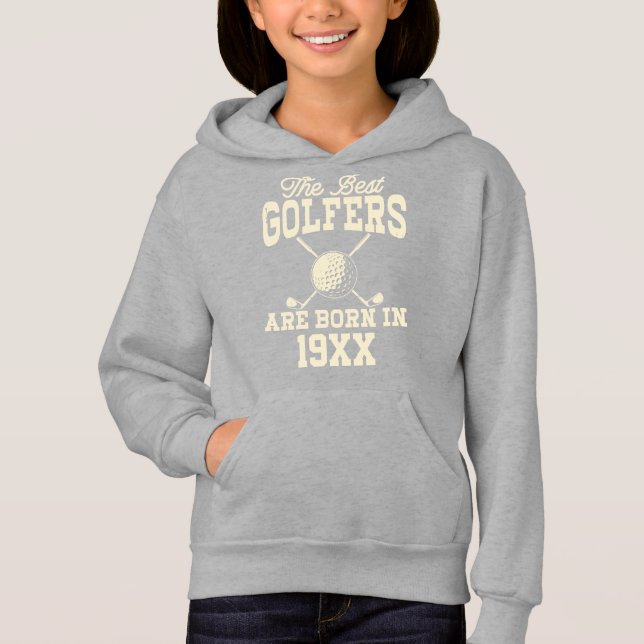 Funny Custom Golf Year Born Name  Hoodie (Front)