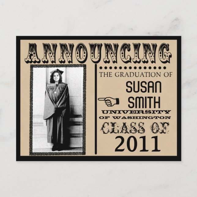 Funny Custom Graduation Card (Front)